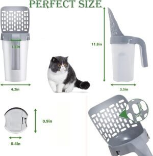 Pala Recogedor Para Arenero Gato 2 en 1 - Image 3